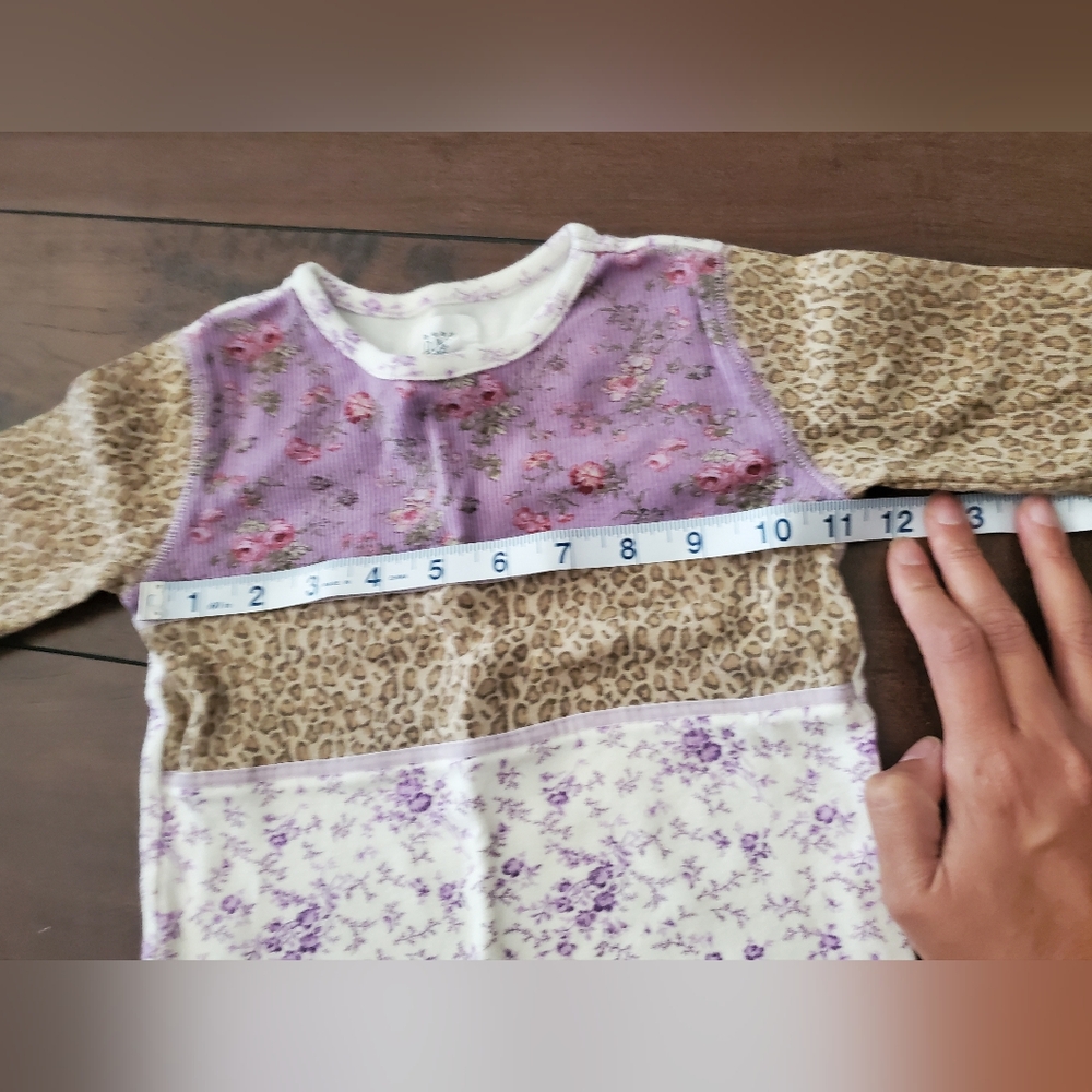 BABY GAP Toddler Purple Floral and Leopard Print Matching Set 18-24 Months - Picture 8 of 9